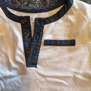 For 24month baby boy, Okie dokie brand, cotton/ polyester,denim lining/white